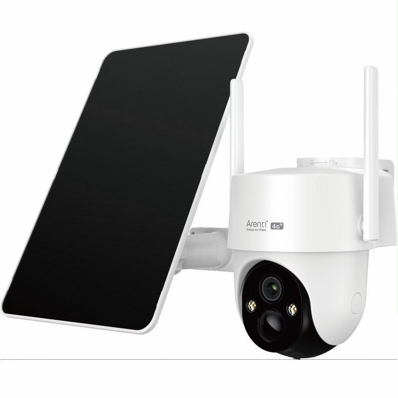 Arenti GO3G 4G-kamera med to antenner og separat sort solpanel