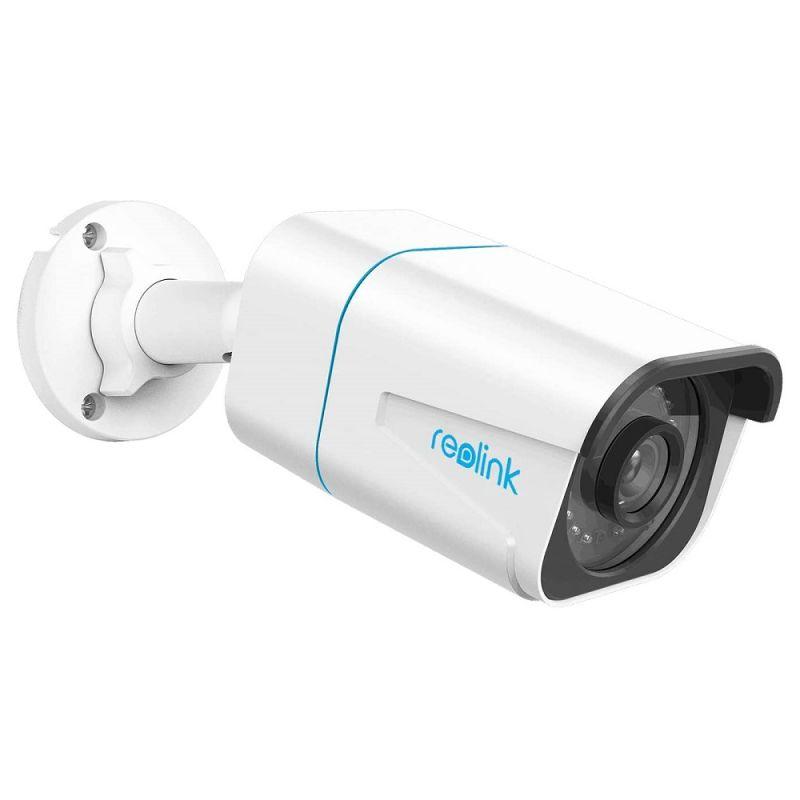 Hvidt Reolink RLC-810A 4K PoE-kamera i bulletform